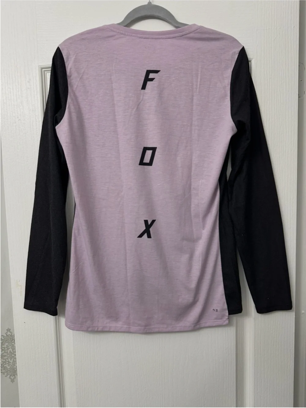 Fox Black and Light Pink Long Sleeve V-Neck Jersey - Picture 2 of 2